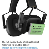 CAME-TV KUMINIK8 Duplex Digital Wireless Intercom Headset - Single Ear 3 Pack