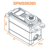 S6260 Standard Digital HV High Speed Metal Gear Surface Servo