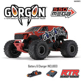 ARRMA 1/10 GORGON 4X2 MEGA 550 Brushed Monster Truck RTR with Battery & Charge