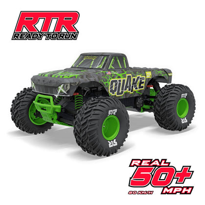 ARRMA 1/10 QUAKE 223S DSC 2WD RTR Brushless Monster Truck Green
