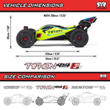 ARRMA 1/8 TYPHON 223S DSC 4X4 RTR Brushless Buggy