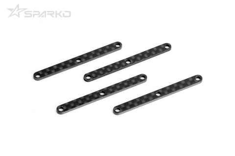 F83002-20OP Carbon Fiber Front Upper Arm Inserts (R=L) 2.0mm (4pcs)