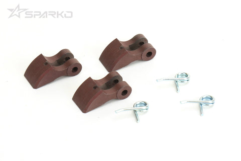 F84021 Aluminum Clutch Shoes & 1.0mm Spring (3pcs)