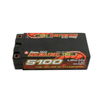 Gens Ace Redline Series 5100mAh 7.6V 130C 2S HardCase HV Shorty Lipo Battery With 5.0mm bullets