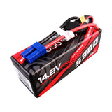 Gens Ace G-Tech 5300mAh 14.8V 60C 4S1P HardCase Lipo Battery With EC5