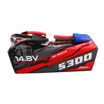 Gens Ace G-Tech 5300mAh 14.8V 60C 4S1P HardCase Lipo Battery With EC5