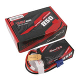 7.4V 850mAh 2S 60C Hardcase LiPo Battery: EC2