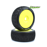 Louise B-Phantom 1/8 Buggy Tire Soft Yellow Premounted (2)