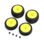 LOS-1762 Tires, Wheels, Yellow, Mounted: Micro-B