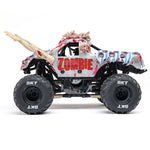 LOS01026T4 1/18 Mini LMT Zombie 2S 4X4 RTR Brushed Monster Truck (Battery & Charger Included)