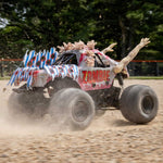 LOS01026T4 1/18 Mini LMT Zombie 2S 4X4 RTR Brushed Monster Truck (Battery & Charger Included)