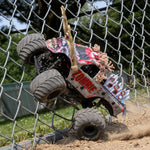 LOS01026T4 1/18 Mini LMT Zombie 2S 4X4 RTR Brushed Monster Truck (Battery & Charger Included)