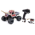 LOS01026T4 1/18 Mini LMT Zombie 2S 4X4 RTR Brushed Monster Truck (Battery & Charger Included)