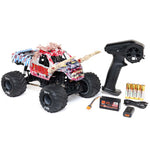 LOS01026T4 1/18 Mini LMT Zombie 2S 4X4 RTR Brushed Monster Truck (Battery & Charger Included)