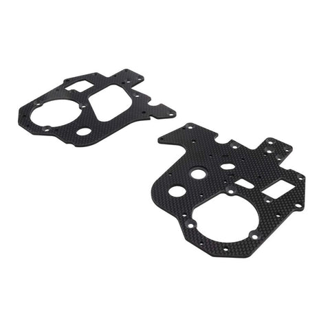 LOS361000 Carbon Chassis Plate Set: PM-MX