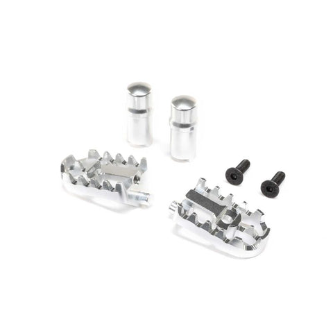 LOS361001 Aluminum Foot Pegs, Silver: PM-MX