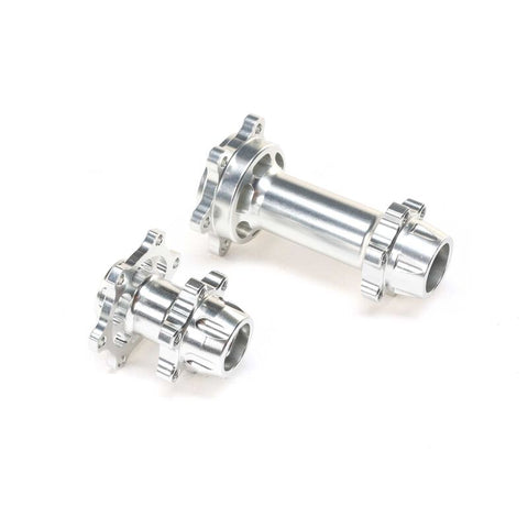 LOS362005 Aluminum Hub Set, Machined, Silver : PM-MX