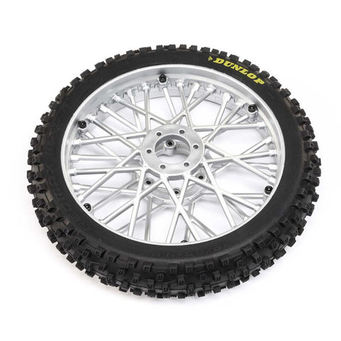 LOS46006 Dunlop MX53 Front Tire Mounted, Chrome: PM-MX
