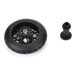 PRO1022310 1/4 Supermoto Tire Rear MTD Black Wheel: PM-MX
