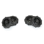 PRO1031010 1/14 Dumont F/R Tires MTD 12mm Black Mach-10 (4): Typhon GROM