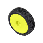 PRO1031412 Electron 2.0 F/R Tires Mounted 7mm Yellow (4) for Losi Micro-B