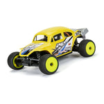 PRO1031512 Electron 2.0 F/R Tires Mounted 7mm Yellow (4) for Losi Micro-T
