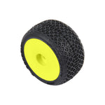 PRO1031512 Electron 2.0 F/R Tires Mounted 7mm Yellow (4) for Losi Micro-T