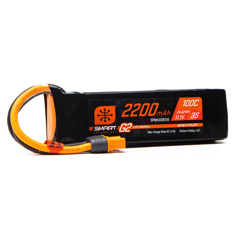 SPMX223S100 2200mAh 3S 11.1V Smart G2 LiPo 100C; IC3