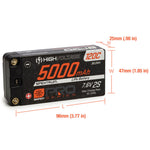 SPMX52S120HT 7.6V 5000mAh 2S 120C Smart Pro Race Shorty Hardcase LiHV Battery: Tubes, 5mm