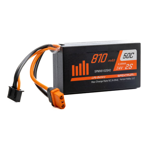 SPMX8102SH2 7.4V 810mAh 2S 50C LiPo Battery: IC2