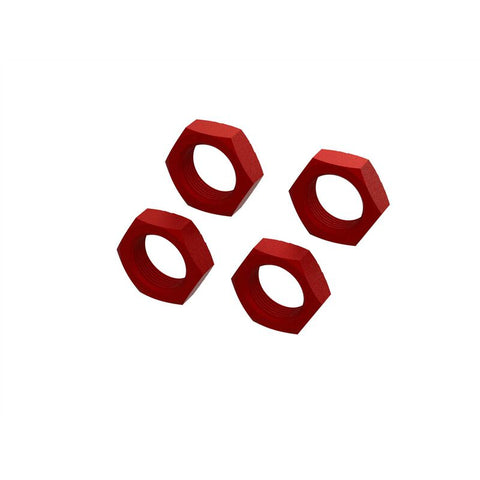 ARA310929 Aluminum Wheel Nut 24mm (Red) (4)