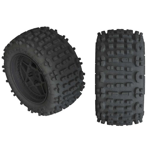 AR550050 Backflip LP 4S Tire 3.8 Glued Black (2)