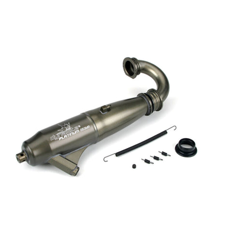 Dynamite 1/8 053 Mid-Range Inline Exhaust System: Hard Anodized