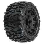PRO1015910 1/10 Trencher LP Front/Rear 2.8" MT Tires Mounted 12mm Blk Raid (2)