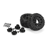 PRO1015910 1/10 Trencher LP Front/Rear 2.8" MT Tires Mounted 12mm Blk Raid (2)
