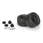 PRO1016810 1/10 Trencher HP BELTED F/R 2.8" MT Tires Mounted 12mm Blk Raid (2)
