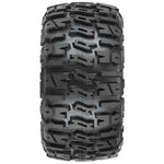 PRO1017510 1/8 Trencher LP F/R 3.8" MT Tires Mounted 17mm Blk Raid (2)