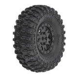 PRO1019410 1/24 Hyrax Front/Rear 1.0" Tires Mounted 7mm Black Impulse (4): SCX24