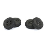 PRO1019410 1/24 Hyrax Front/Rear 1.0" Tires Mounted 7mm Black Impulse (4): SCX24