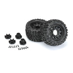 PRO117010 1/10 Trencher Front/Rear 2.8" MT Tires Mounted 12mm Blk Raid (2)