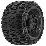 PRO118410 1/8 Trencher X F/R 3.8" MT Tires Mounted 17mm Blk Raid (2)