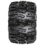 PRO118410 1/8 Trencher X F/R 3.8" MT Tires Mounted 17mm Blk Raid (2)