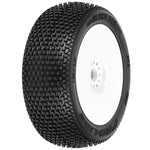PRO9039233 1/8 Blockade S3 Front/Rear Buggy Tires Mounted 17mm White (2)