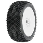 Proline 1/8 Hex Shot S3 Front/Rear Buggy Tires Mounted 17mm White (2)