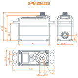 S6260 Standard Digital HV High Speed Metal Gear Surface Servo