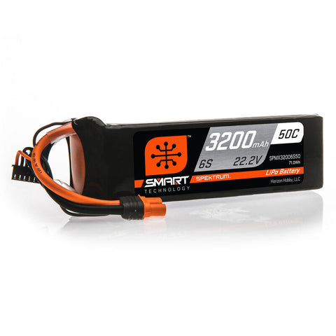 3200mAh 6S 22.2V 50C Smart LiPo Battery; IC3