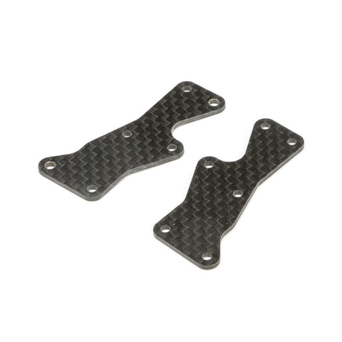 TLR344037 Front Arm Inserts Carbon: 8X
