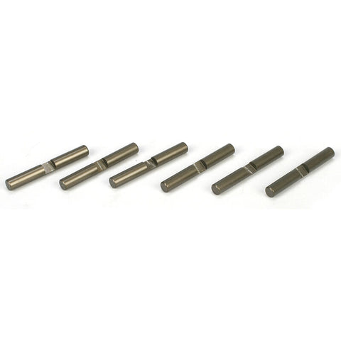TLR3501 Differential Shaft Set, Aluminum (6): 8B, 8T 2.0